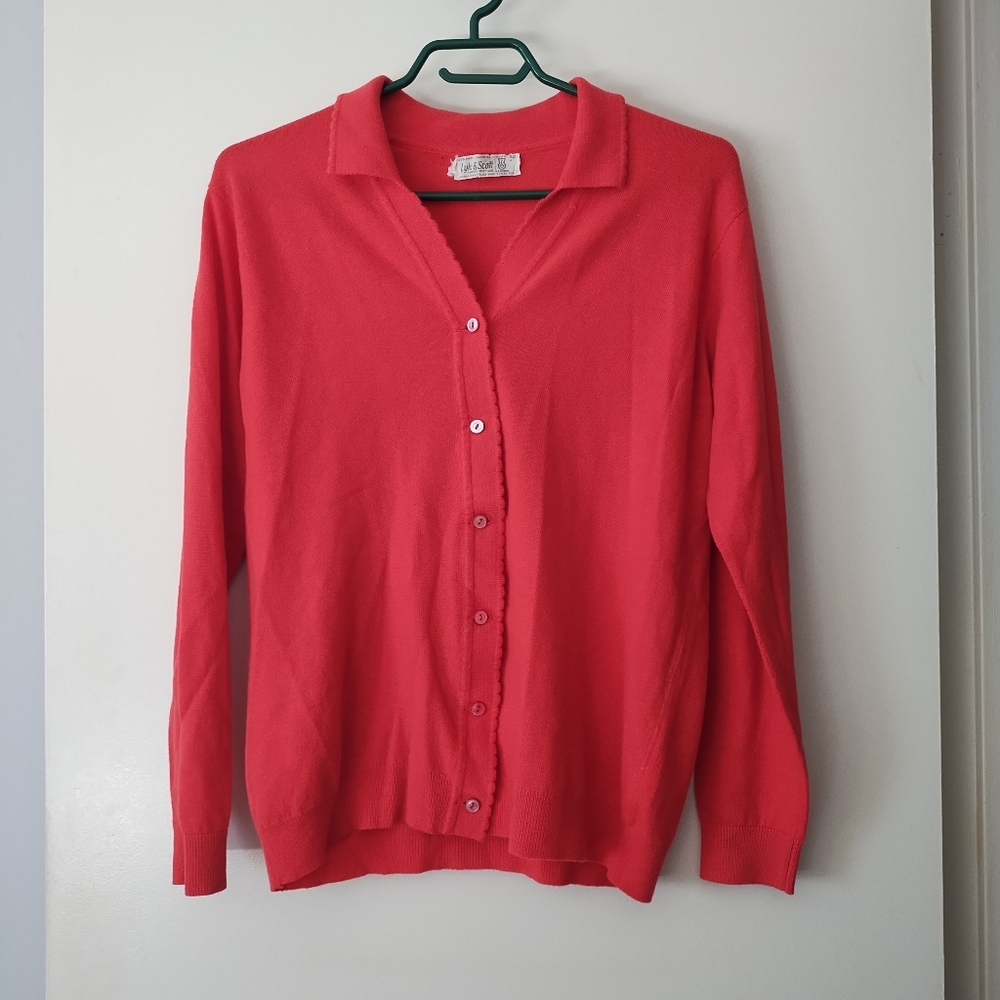 Vintage LYLE + SCOTT 100% Cashmere Pink Sweater M